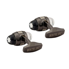 Star Filigree Black Cufflinks In Box