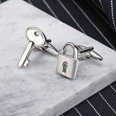 Fancy Silver Cufflinks In Box