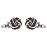 Knot Black Knot Cufflinks In Box