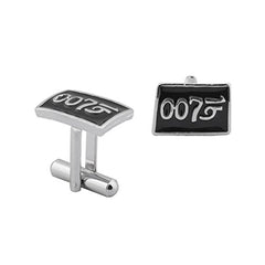 James Bond 007 Black Cufflinks In Box
