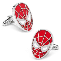 Red Spiderman Red Cufflinks In Box