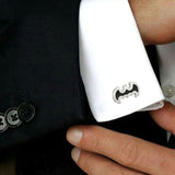 Super Hero Batman Black Cufflinks In Box