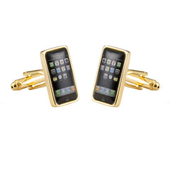 Iphone Mobile Gold Cufflinks In Box