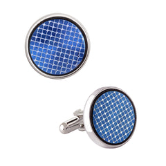 Filigree Blue Cufflinks In Box