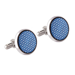 Filigree Blue Cufflinks In Box