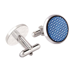Filigree Blue Cufflinks In Box
