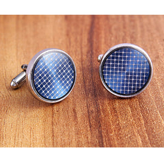 Filigree Blue Cufflinks In Box
