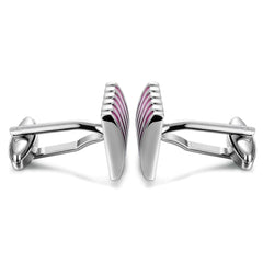 Stripes Pink Cufflinks In Box