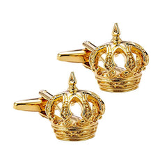 Gold Crown Prince Cufflinks In Box