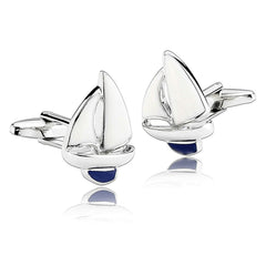 Sailboat Cufflinks In Box