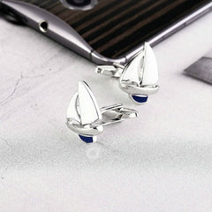Sailboat Cufflinks In Box