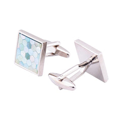 Blue Mother Of Pearl Cufflinks In Box Group2