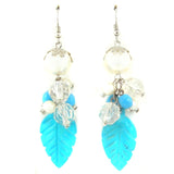 Brass Dangle & Drop Earings For Women - Blue