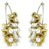 Traditional Antique Gold Plated Pearl Bali Earring For Women