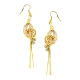 Dainty Rose Gold American Diamond Cz Dangling Earring For Women