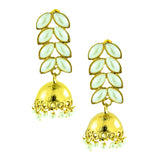 Ethnic Designer Pearl Gold Plated Jhumki Earring For Women