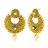 Traditional Antique 22K Gold Plated Chand Bali Earring For Women