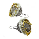 Antique Oxidized German Silver Gold Plated Jhumki Earring For Women