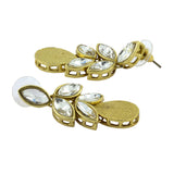 Designer American Daimonds Kundan Gold Plated Drop Earring For Women