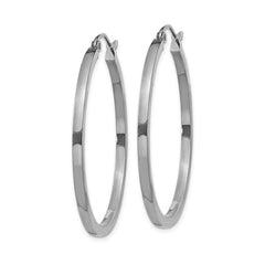 Round Wire Hoop Siver 316L Stainless Steel Earring