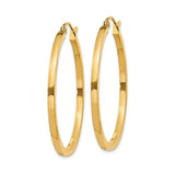 Round Wire Hoop Siver 316L Stainless Steel 18K Gold Earring