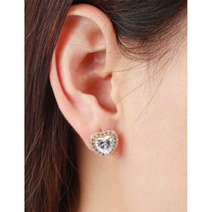 Heart Gold Earring Pair For Women