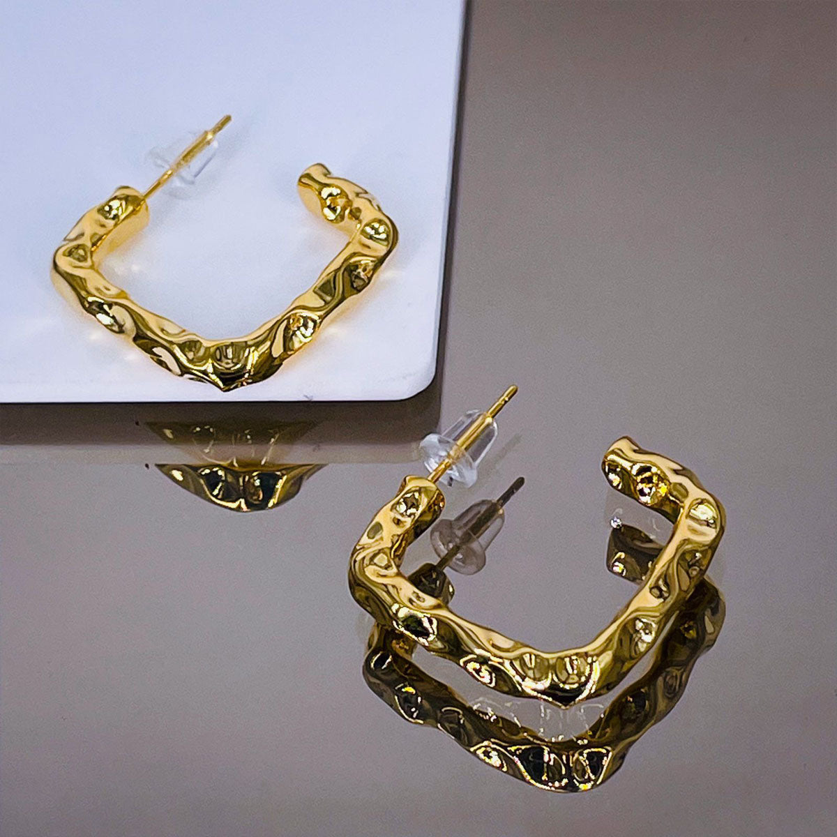 Metal Petals | Floral Wire Earrings Handmade – AIRI Jewelry & Gallery