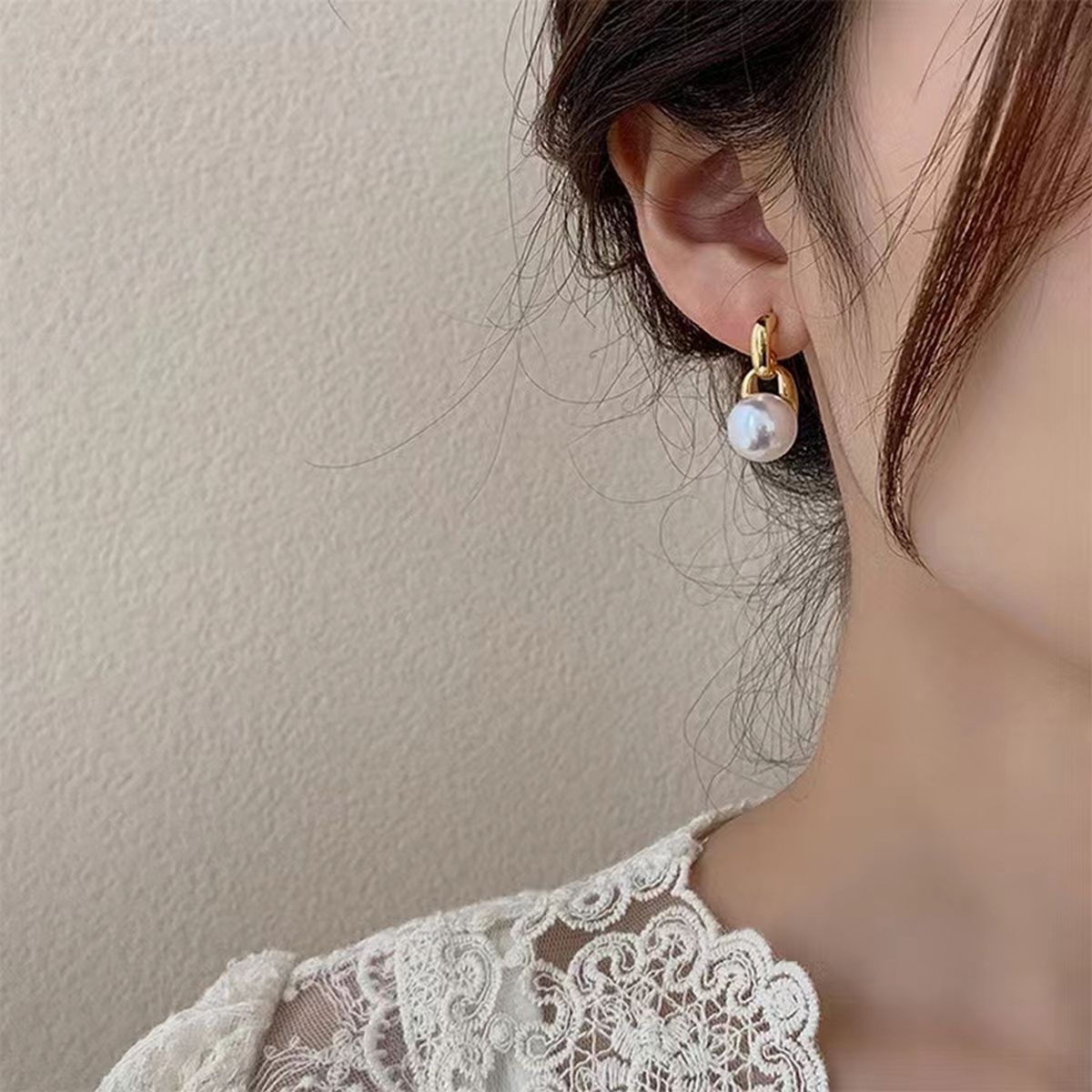 Lock Stud Earrings in Gold | Simple Studs | Uncommon James