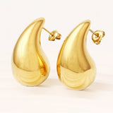 Bottega Veneta Paisley Mango 18K Gold Anti Tarnish Stud Earring for Women