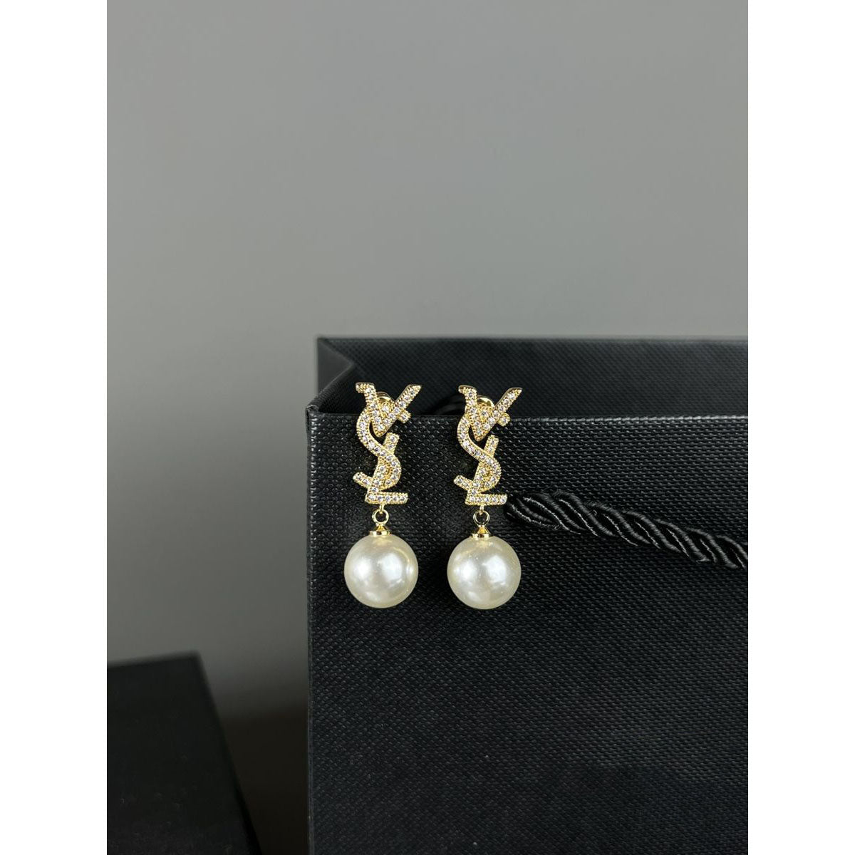 YSL Pearl 18K Gold Anti Tarnish Dangling Earring for Women