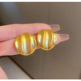 18K Gold Anti Tarnish Stud Earring Pair For Women