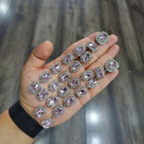 Princess Cut 18K Gold Aqua Cubic Zirconia Crystal Anti Tarnish Statement Danglers Tassel Earring Pair For Women