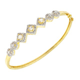Openable Princess American Diamond Cz Gold Bangle Bracelet Kada Women