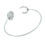 Elephant Oxidized Silver Plated Adjustable Ring Cuff Kada Combo Women