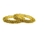 Cluster Antique 22K Gold Plated Bangle Set Of 2 (Pair) For Women