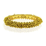Cluster Antique 22K Gold Plated Bangle Set Of 2 (Pair) For Women