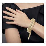 Free Size Three Dimensional 14K Gold Kada Bracelet Bangle Girls Women