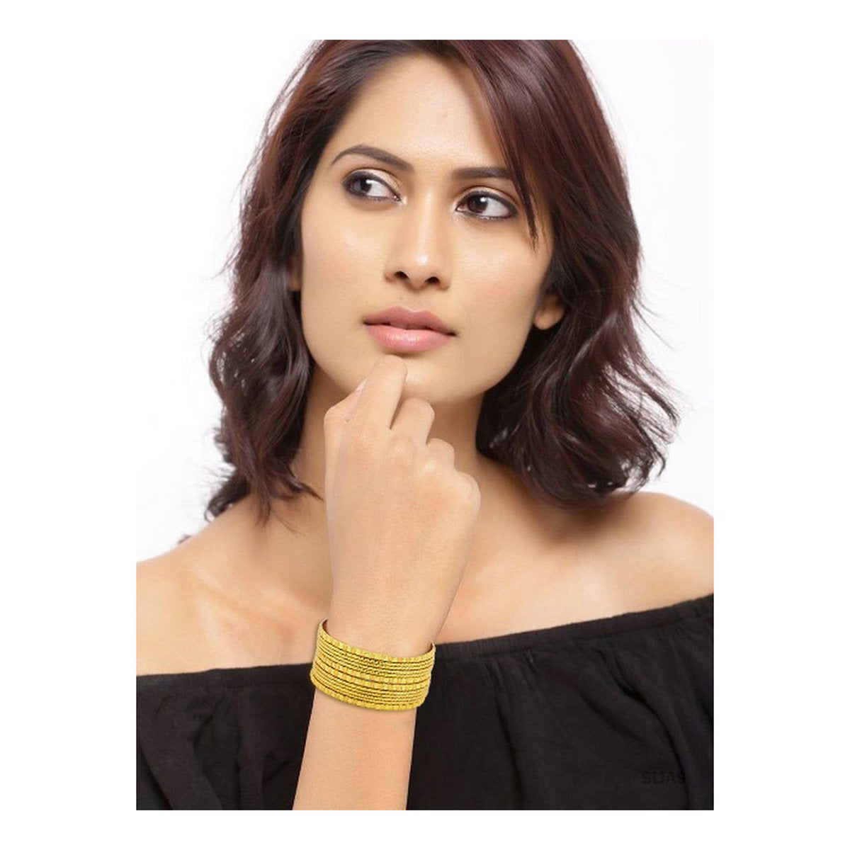 Ethnic Traditional 22K Gold Bangle Set Of 12 For Women
