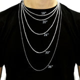 316L Surgical Stainless Steel Gold Rope Chain For Men Long 21.5"