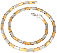 Stainless Steel Gold Silver Smooth Snake Heavy Chain For Men 22"