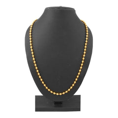 316L Surgical Stainless Steel Classic Gold Ball 22" Chain Men Women