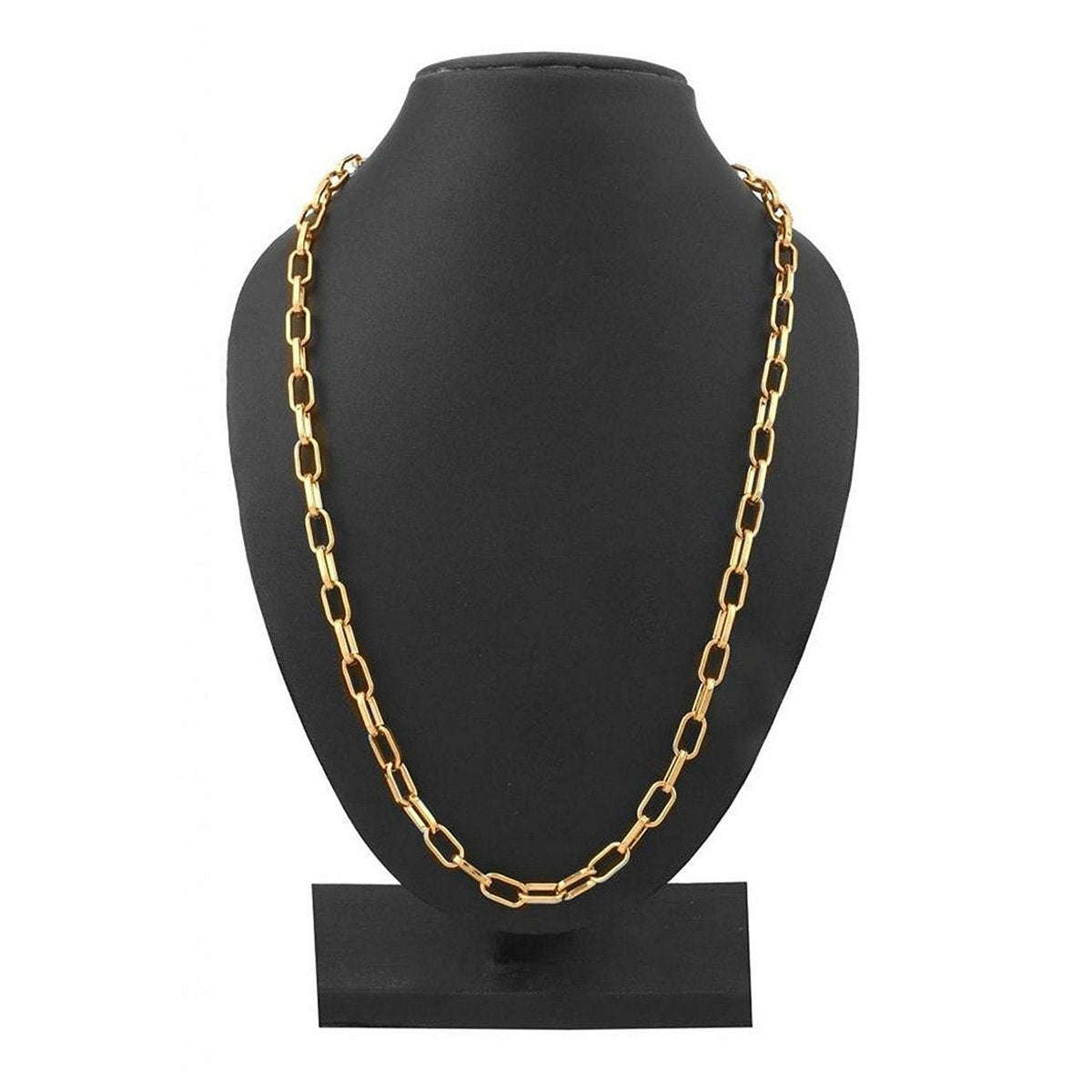 Gold Stainless Steel Italian Oval Link Cable Belcher Chain 23"