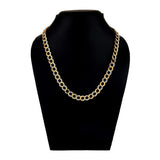 Honey Singh Links Gold Silver Plated Brass Short Chain 18" For Men