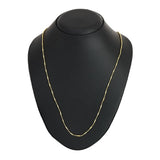 Slim Ball Pipe 22K Gold Plated 24" Chain For Women
