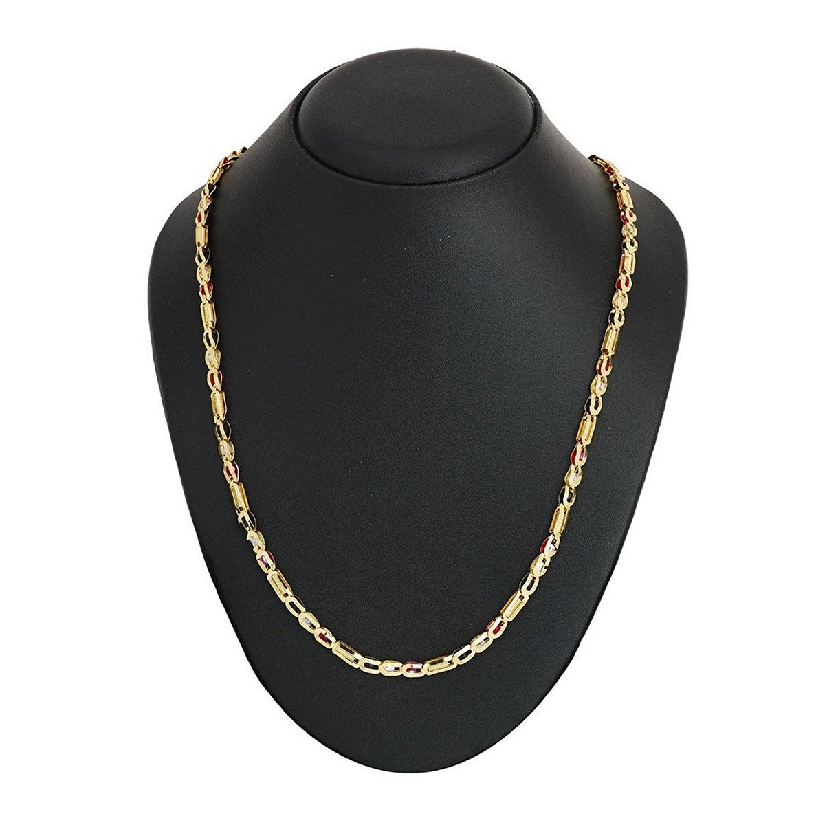 3D Traditional 22K Gold Plated 25" Chain For Women
