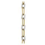 316L Stainless Steel Two Tone Gold And Silver Plating Chain For Men