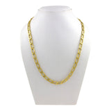316L Stainless Steel Gold Plated Tapered Curb Chain For Men