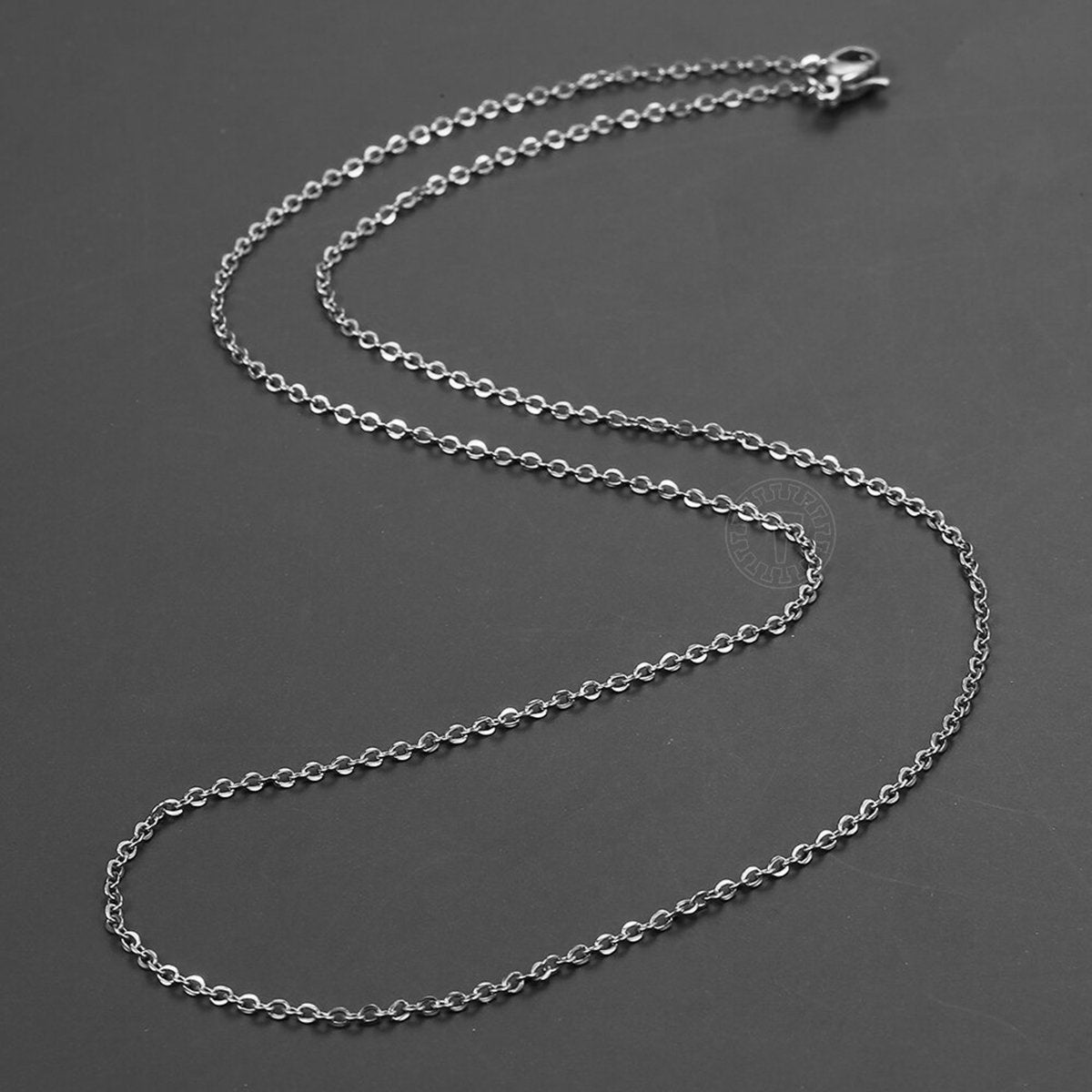 Silver Link 316L Surgical Stainless Steel 19.7" Necklace Chain For