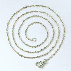 Silver Link 316L Surgical Stainless Steel 19.7" Necklace Chain For