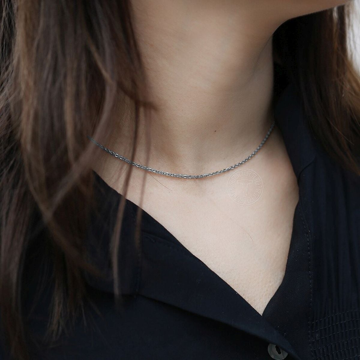 Silver Link 316L Surgical Stainless Steel 19.7" Necklace Chain For